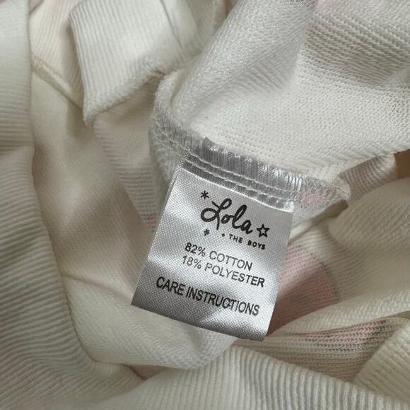 Lola + the Boys Emoji Smiley Face Sweatsuit Set Women's Pink White Size Small - Picture 8 of 8